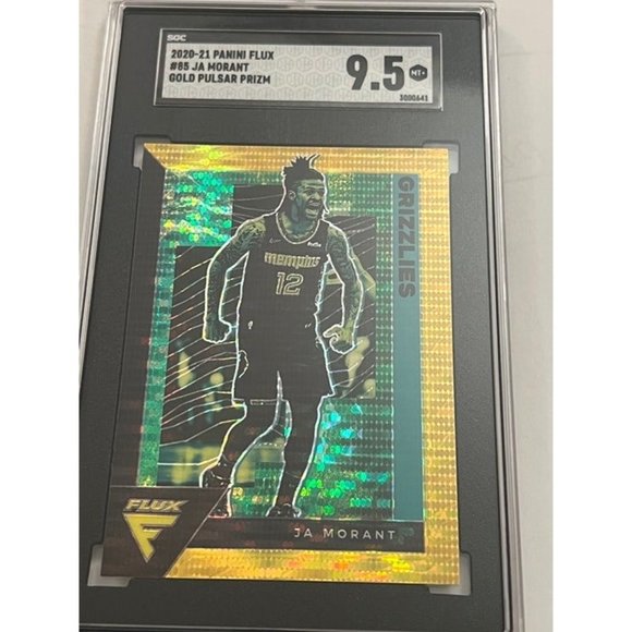 JA MORANT 2020 PANINI FLUX GOLD PULSAR PRIZM #85 GRIZZLIES SGC 8.5 VERY LOW POP!